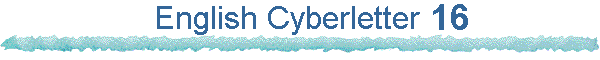 English Cyberletter 16