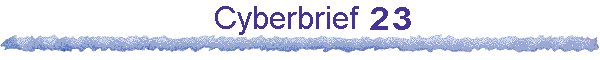 Cyberbrief 23